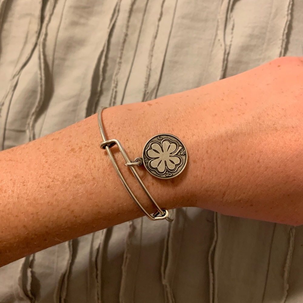 Four leaf clover Alex and ani charm bracelet
